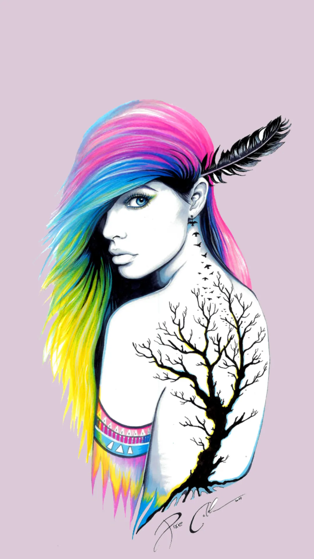 Tattooed girl